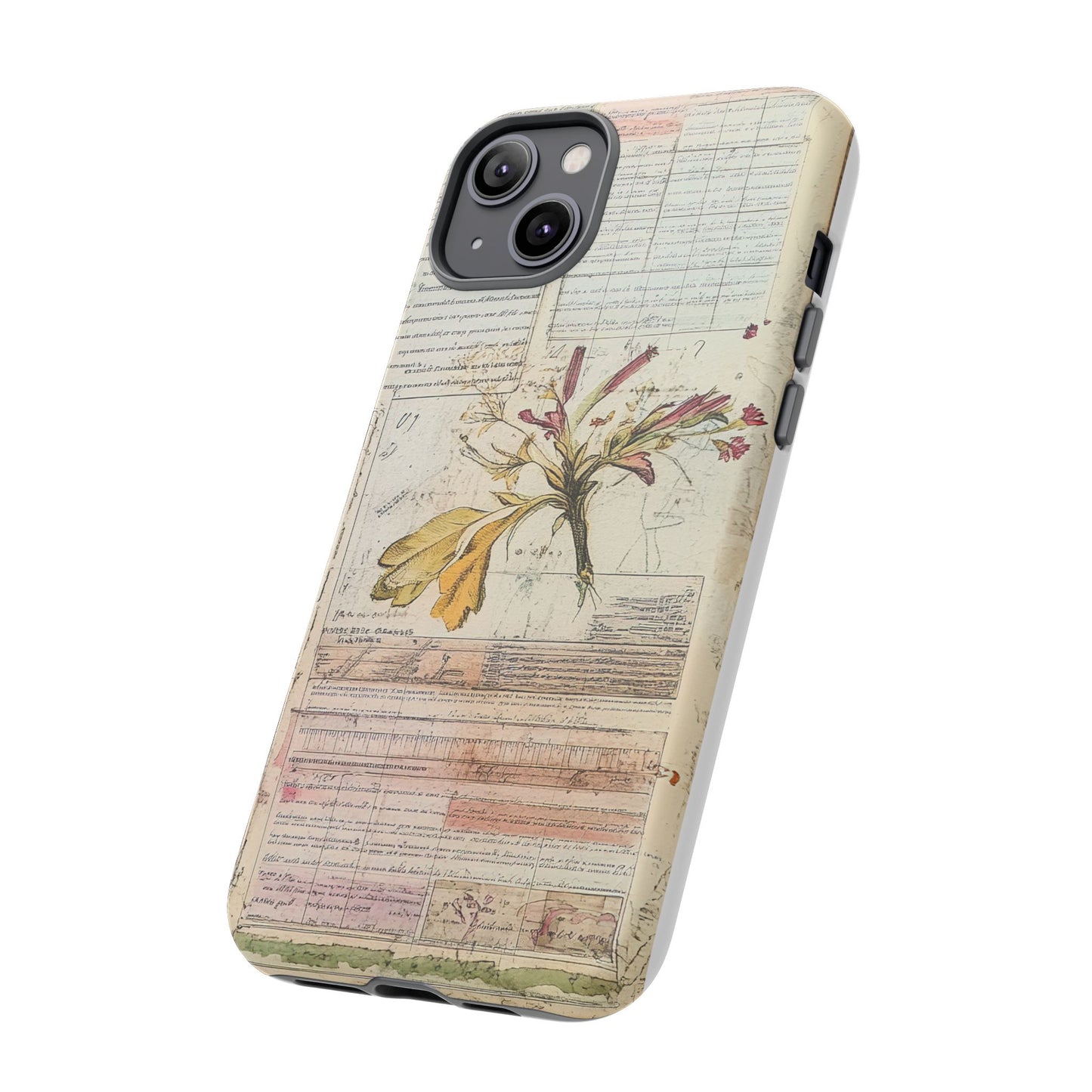 Vintage Botanical Tough Case — Floral Collage Phone Cover