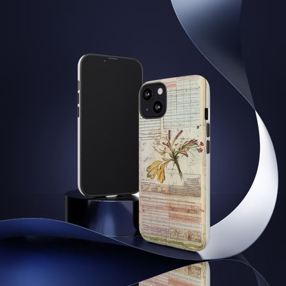 Vintage Botanical Tough Case — Floral Collage Phone Cover