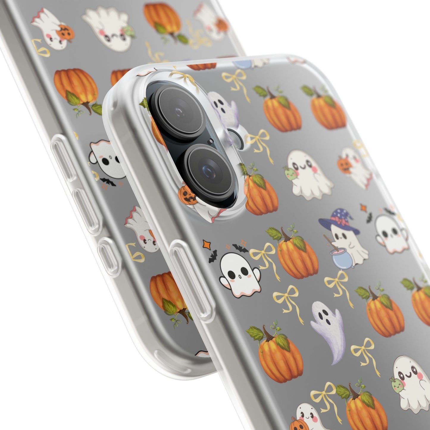 Cute Halloween Flexi Cases | Ghosts & Pumpkins Phone Cover, Spooky Gifts, Fall Decor, Horror Lovers, October Celebration