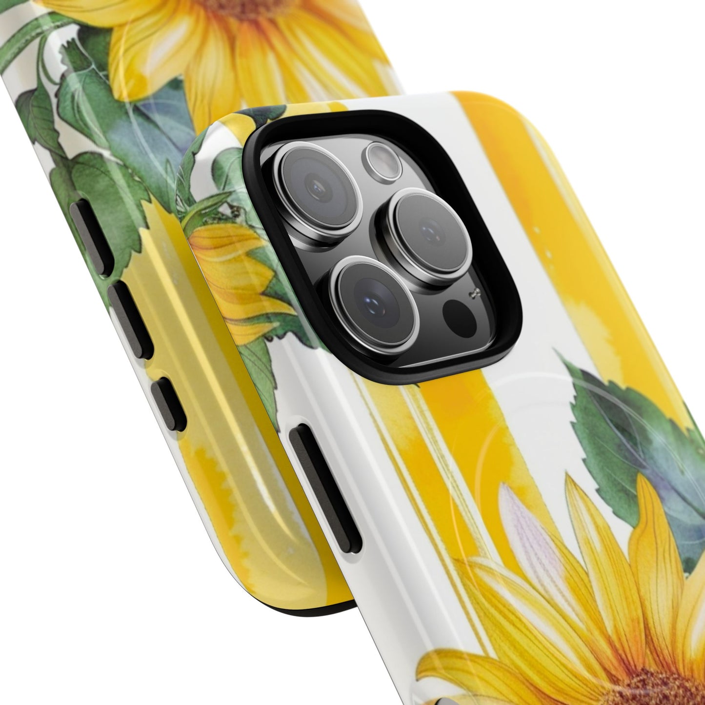 Sunflower Tough Magnetic Phone Case — Bright Floral Protective Cover