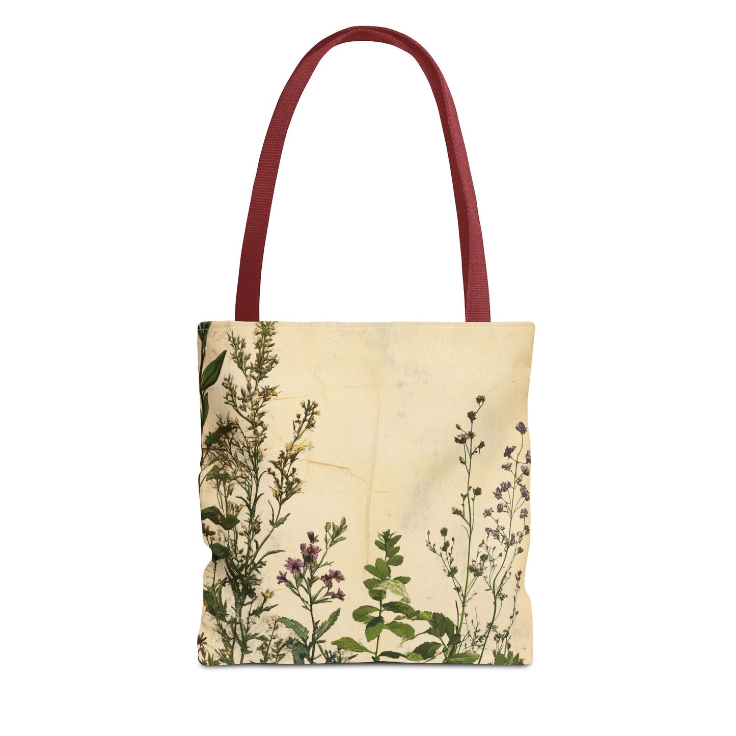 Vintage Floral Tote Bag — Botanical Garden Print AOP