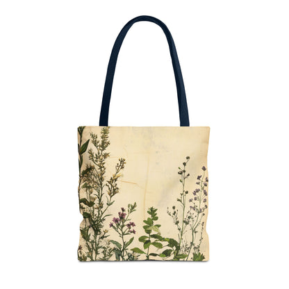 Vintage Floral Tote Bag — Botanical Garden Print AOP