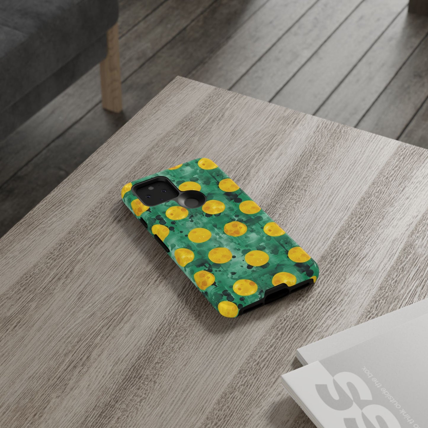 Tough Cases With a Green Color And Yellow ,A Perfect Gift For A Girl