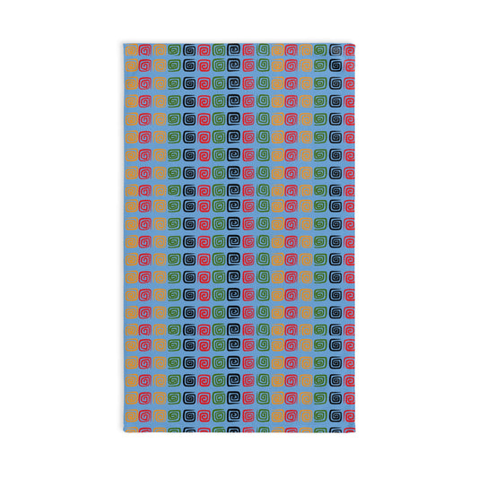 Vibrant Hand Towel, Colorful Kitchen Towel, Fun Bathroom Decor, Gift for New Home, Party Supplies, Eco-Friendly Towel