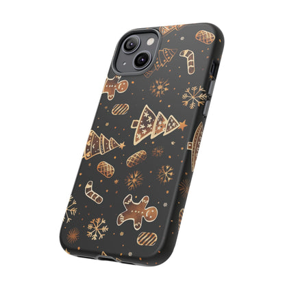 Christmas Cookie Phone Case,Black And Gold ,Case Holidays Case