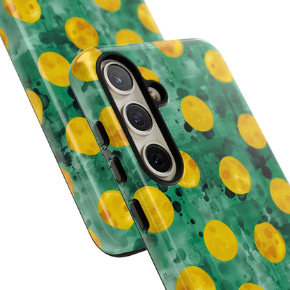Tough Cases With a Green Color And Yellow ,A Perfect Gift For A Girl
