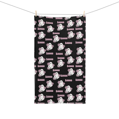 Cute Ghost Hand Towel - Perfect for Halloween Decor, Kitchen, Bath, Gifts, Spooky Vibes, Boo Design