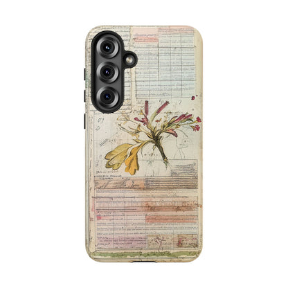 Vintage Botanical Tough Case — Floral Collage Phone Cover
