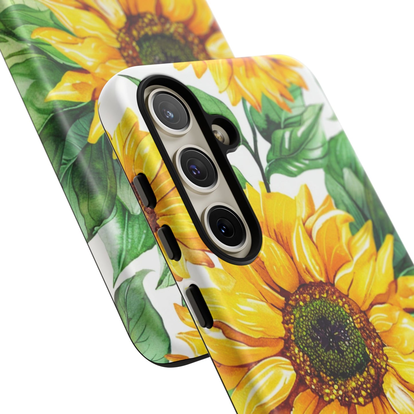 Sunflower Tough Phone Case — Bright Floral Protective Cover