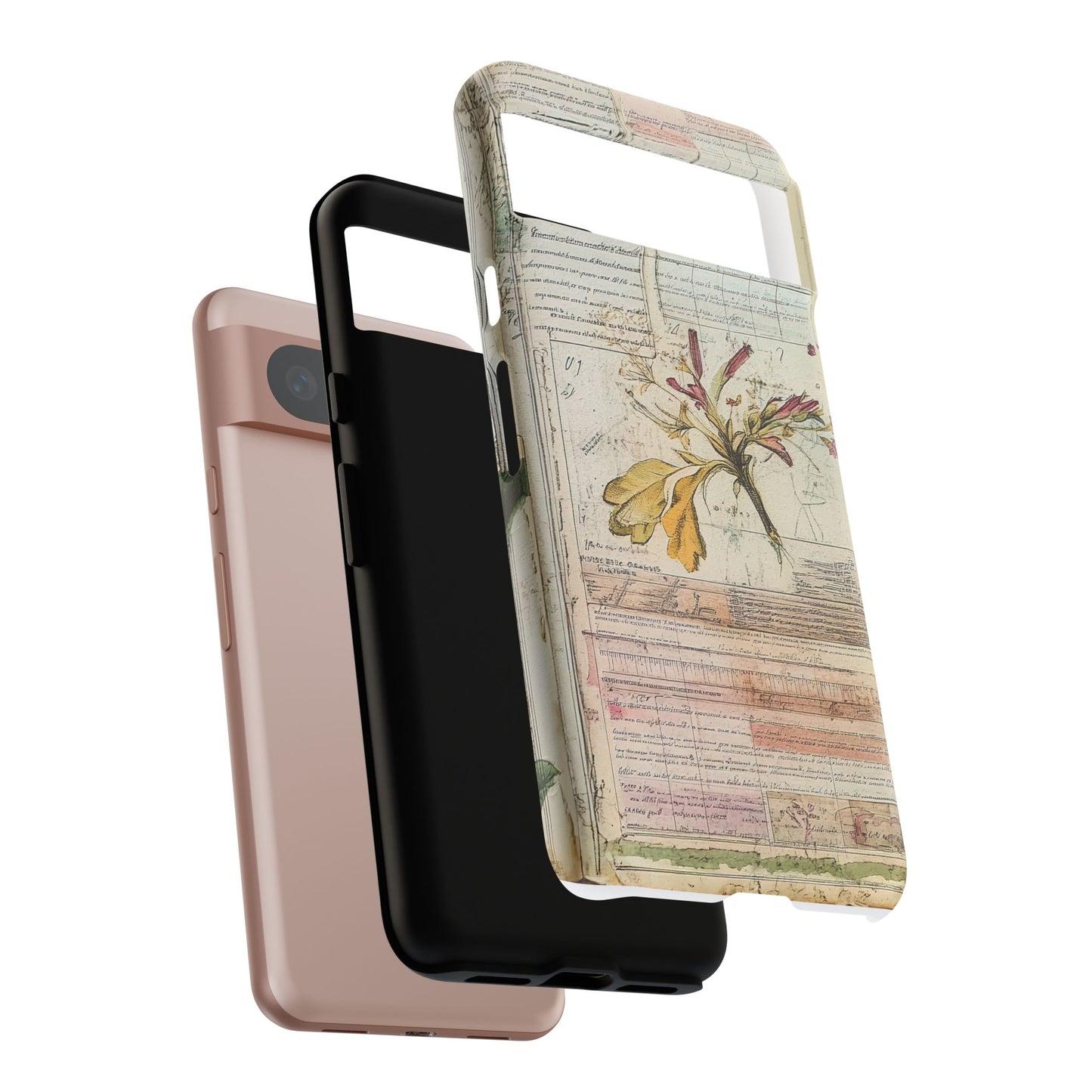 Vintage Botanical Tough Case — Floral Collage Phone Cover
