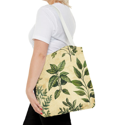 Vintage Floral Tote Bag — Botanical Garden Print AOP