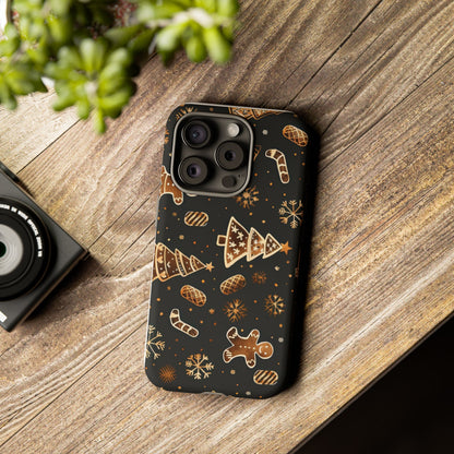 Christmas Cookie Phone Case,Black And Gold ,Case Holidays Case