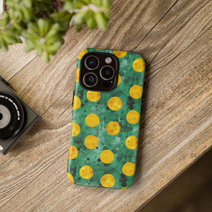 Tough Cases With a Green Color And Yellow ,A Perfect Gift For A Girl