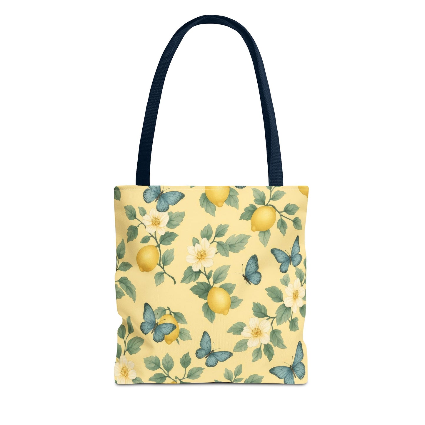 Sunny Lemon Blossom Tote Bag, Summer Vibes, Eco-Friendly Shopping Bag, Floral Market Tote, Perfect Gift for her/him