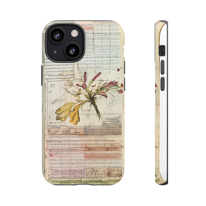 Vintage Botanical Tough Case — Floral Collage Phone Cover