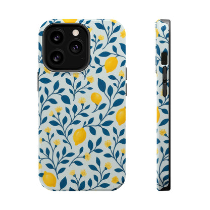 Phone Case — Lemon Branch Magnetic Impact-Resistant Case IPhone Case For Girl,Summer Vibes.
