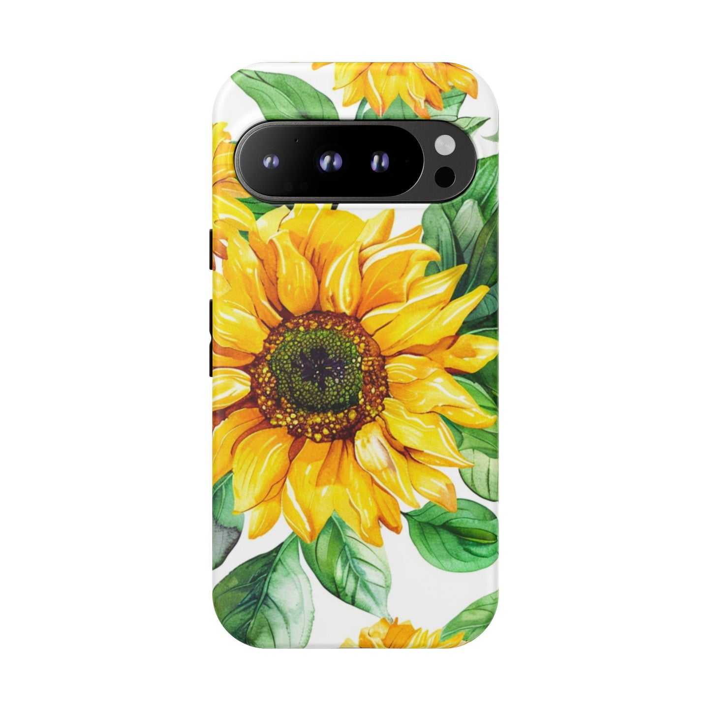 Sunflower Tough Phone Case — Bright Floral Protective Cover