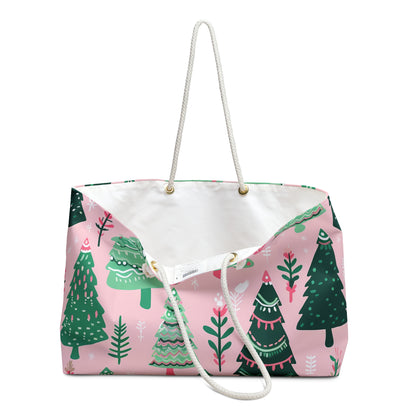 Christmas Tree Weekender Bag - Holiday Travel Tote A Perfect Gift For Ladies.
