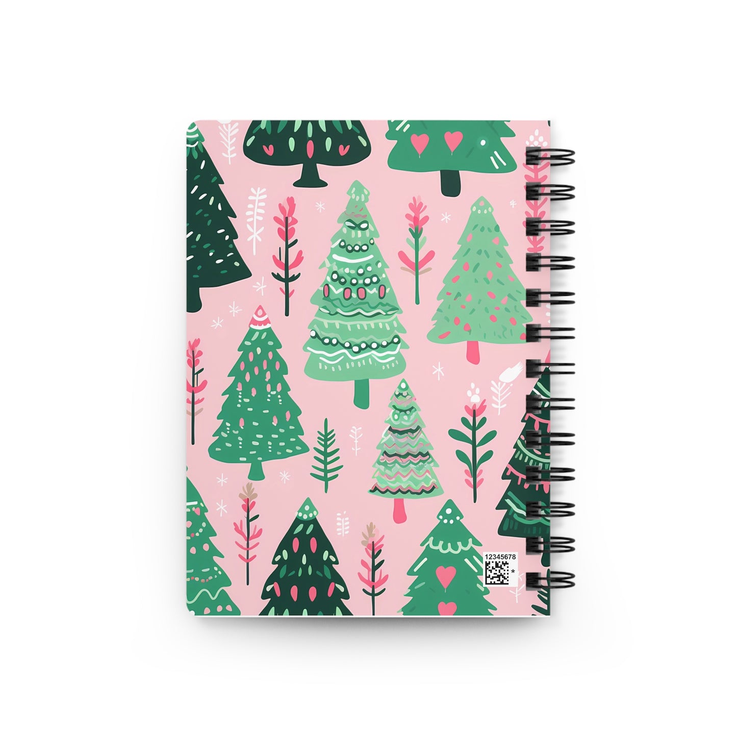Festive Tree Spiral Bound Journal,Perfect Gift For Holidays .