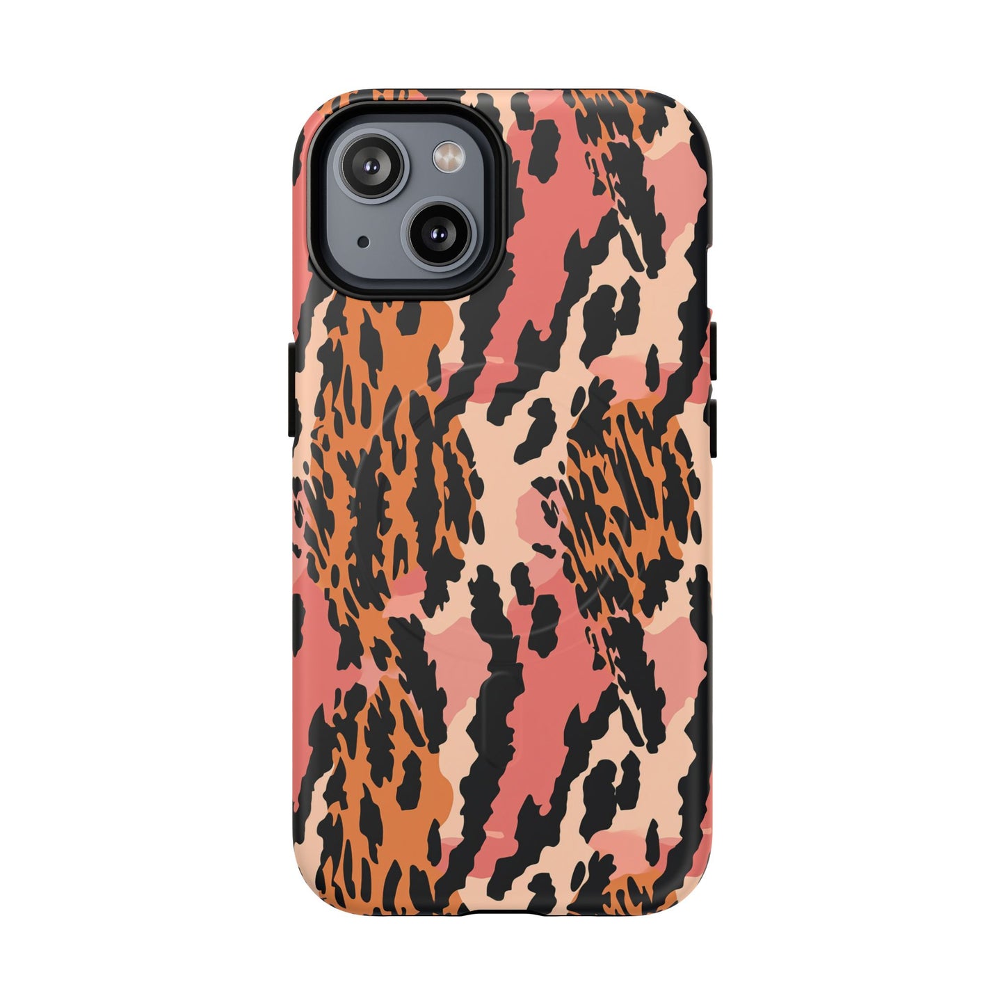 Leopard Print Tough Magnetic Phone Case — Slim Protective iPhone Cover