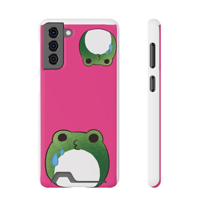 Phone Case With Card Holder frog for animal lovers