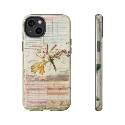 Vintage Botanical Tough Case — Floral Collage Phone Cover