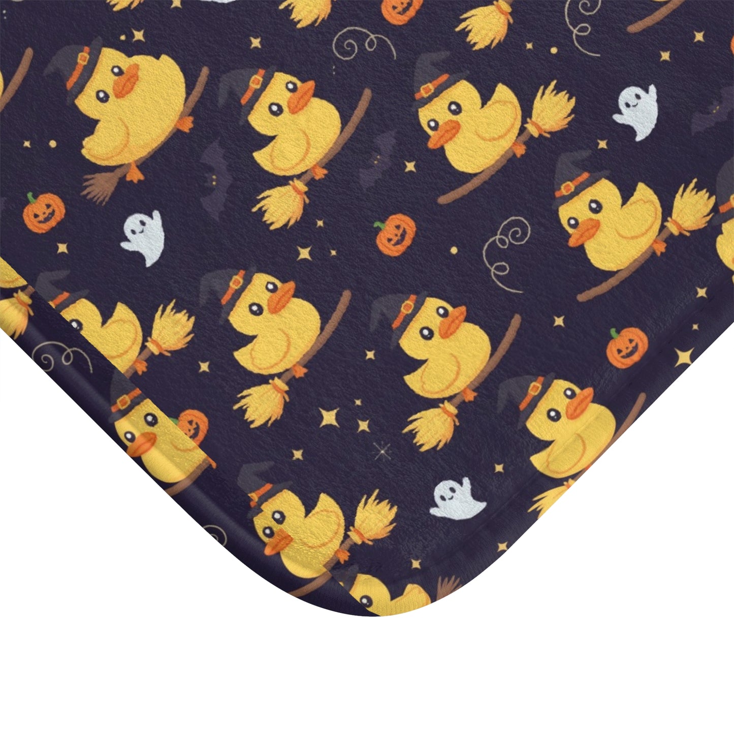 Halloween Duck Bath Mat, Cozy Bathroom Accents, Cute Decor for Kids, Autumn Home Accessories, Witchy Vibes
