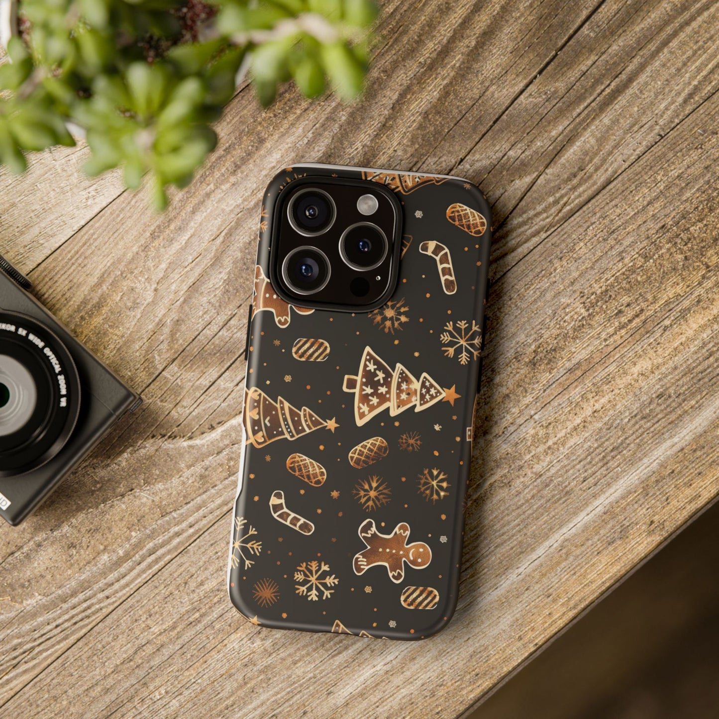 Christmas Cookie Phone Case,Black And Gold ,Case Holidays Case