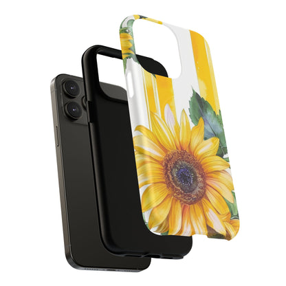 Sunflower Tough Magnetic Phone Case — Bright Floral Protective Cover