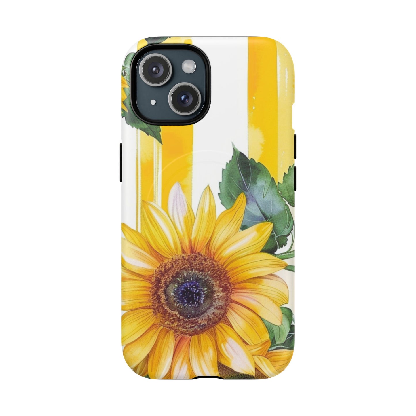 Sunflower Tough Magnetic Phone Case — Bright Floral Protective Cover