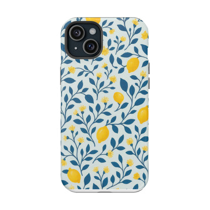 Phone Case — Lemon Branch Magnetic Impact-Resistant Case IPhone Case For Girl,Summer Vibes.