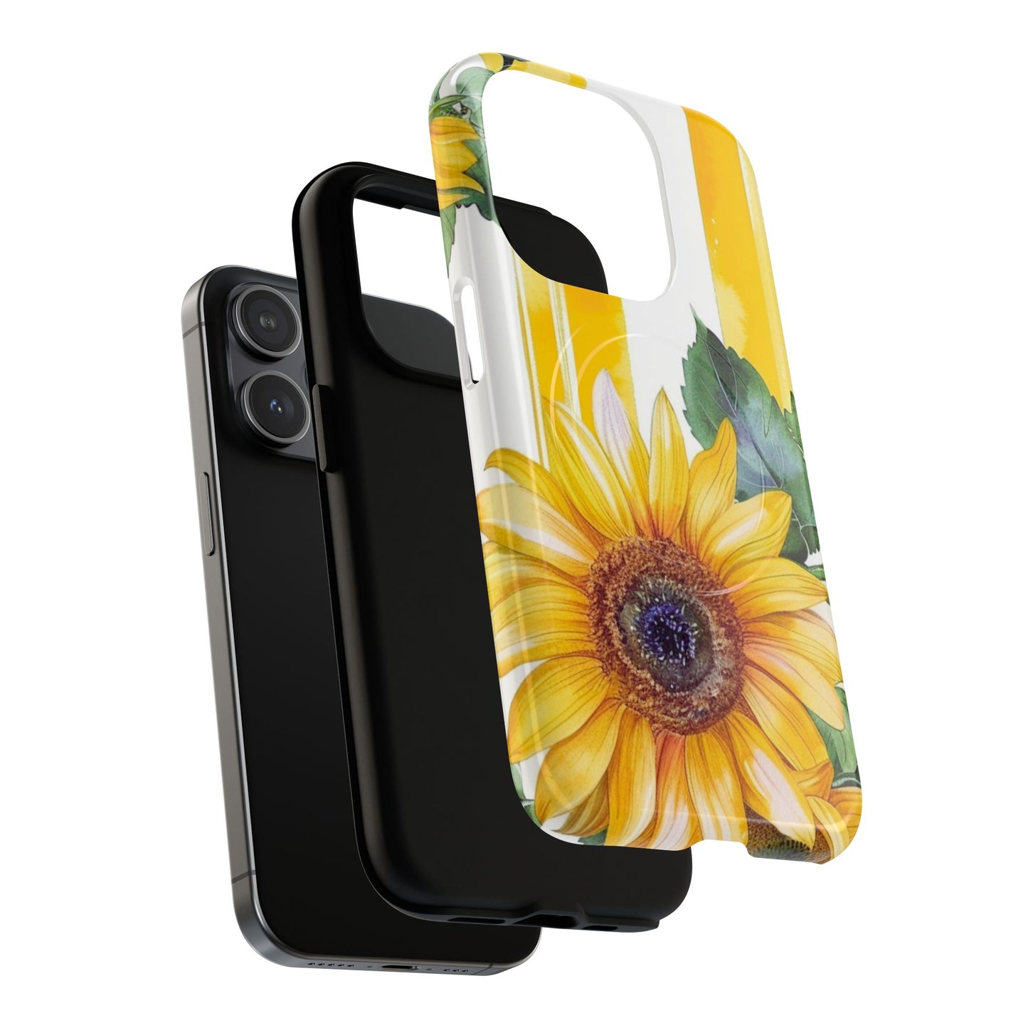 Sunflower Tough Magnetic Phone Case — Bright Floral Protective Cover