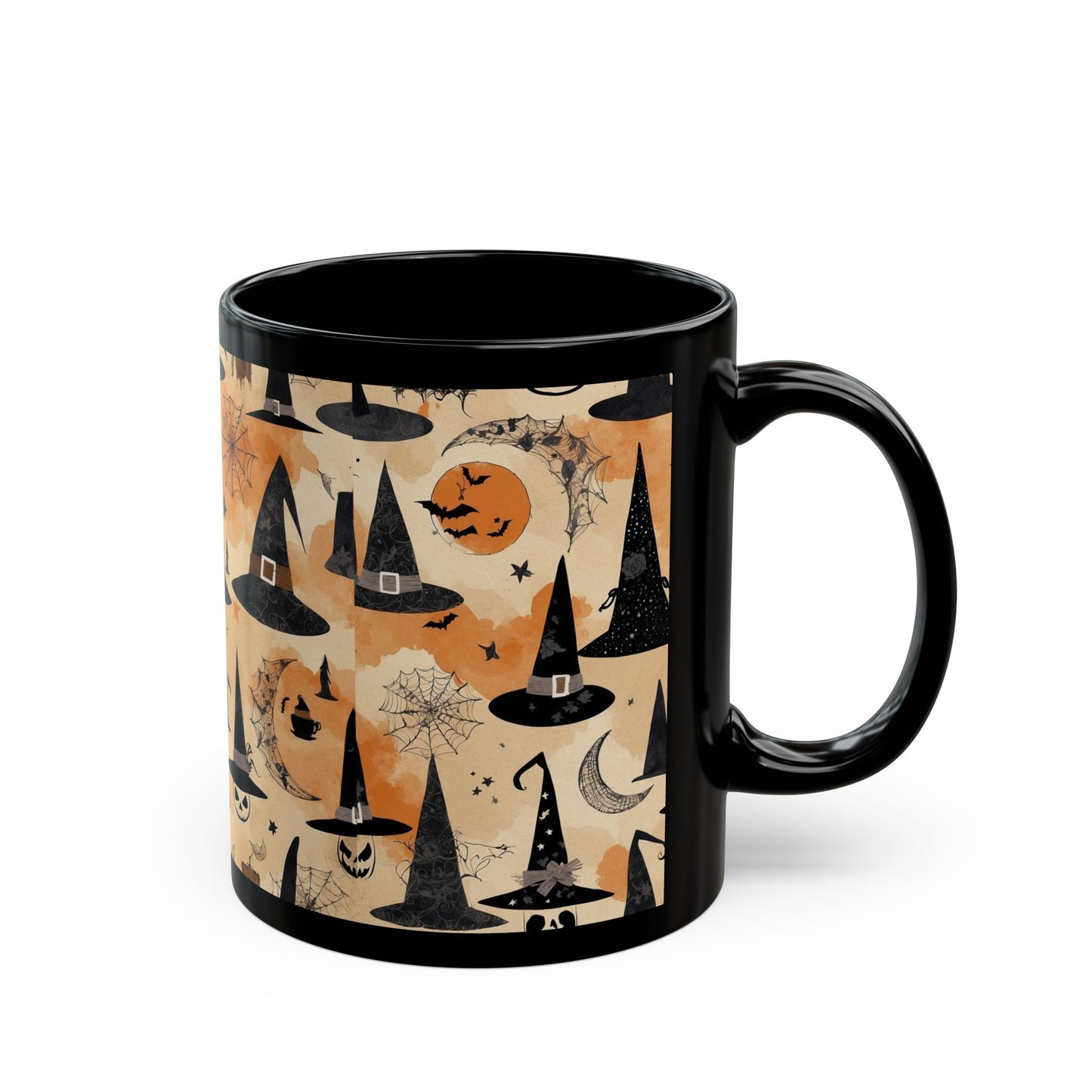Black Mug (11oz, 15oz) Hallowen mug , perfect gift for holidays,gift for her ,gift for him