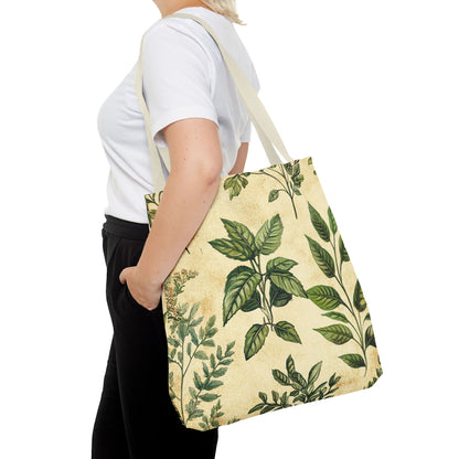 Vintage Floral Tote Bag — Botanical Garden Print AOP