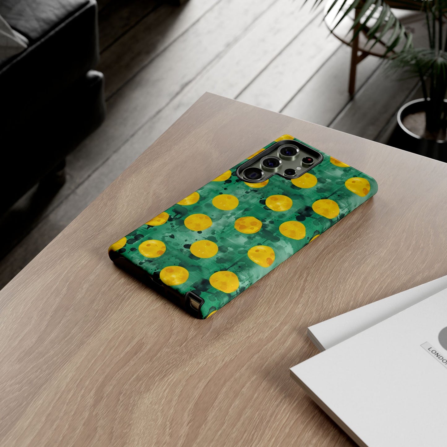Tough Cases With a Green Color And Yellow ,A Perfect Gift For A Girl