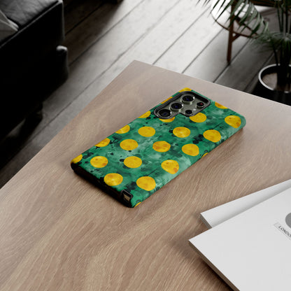 Tough Cases With a Green Color And Yellow ,A Perfect Gift For A Girl