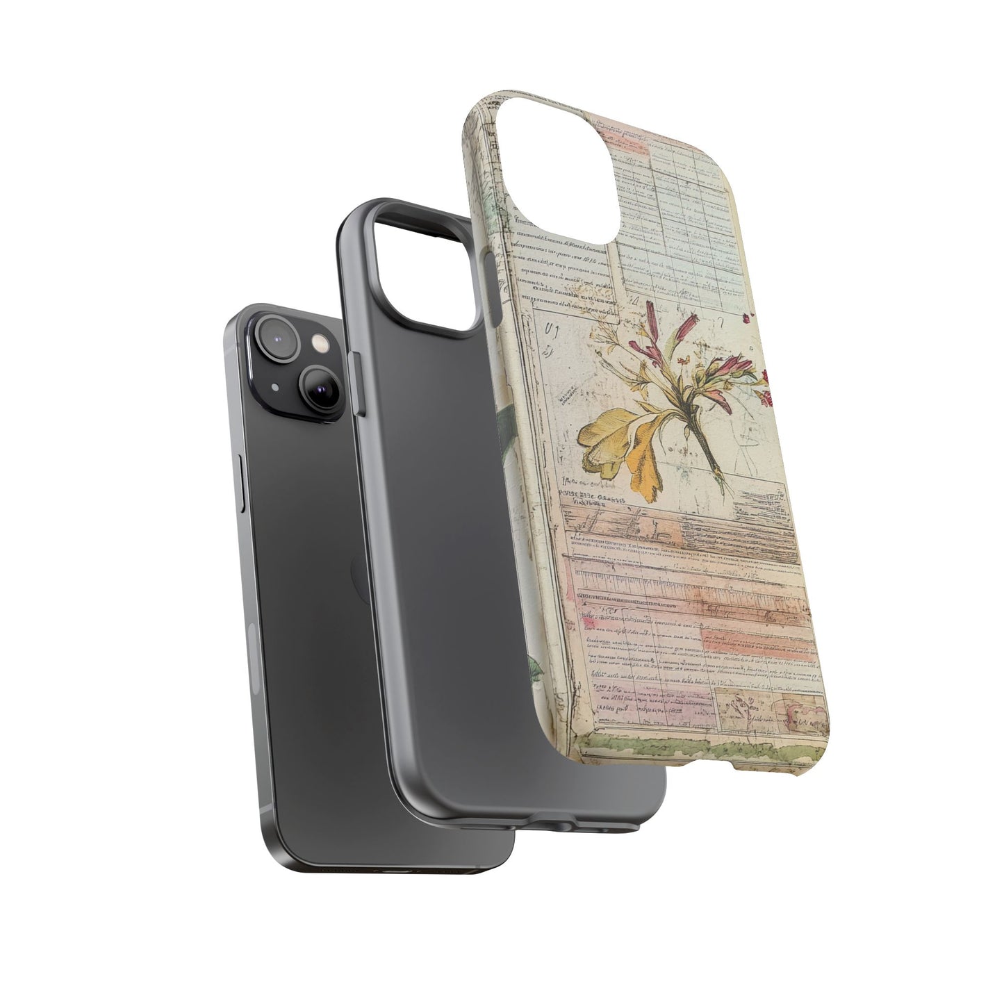 Vintage Botanical Tough Case — Floral Collage Phone Cover