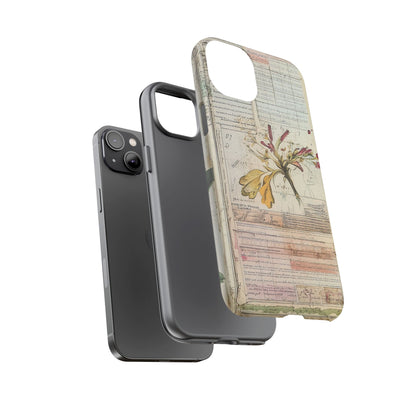 Vintage Botanical Tough Case — Floral Collage Phone Cover