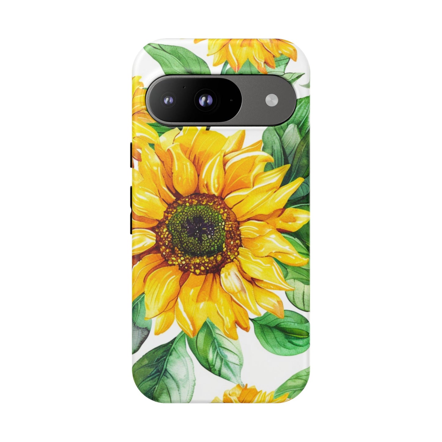Sunflower Tough Phone Case — Bright Floral Protective Cover