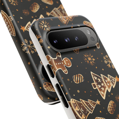 Christmas Cookie Phone Case,Black And Gold ,Case Holidays Case