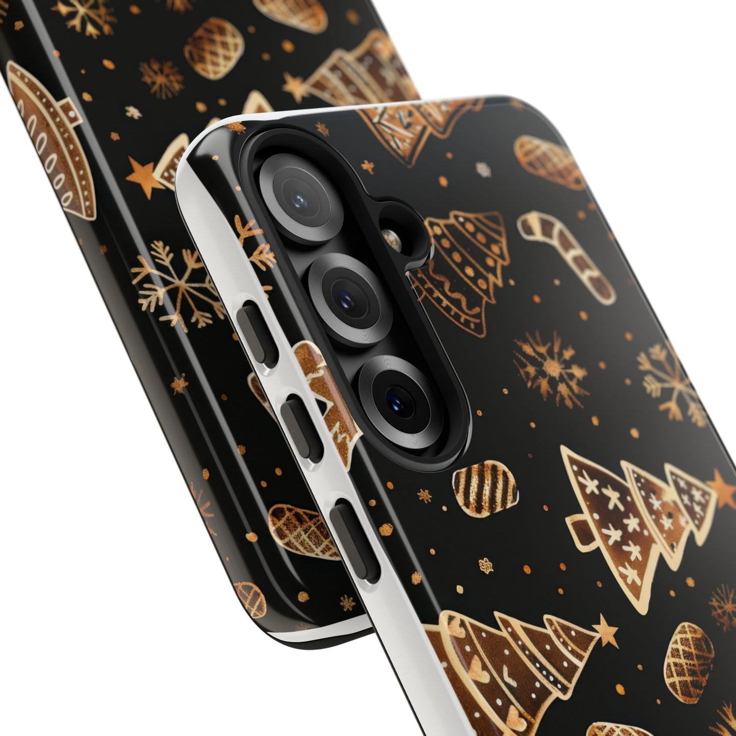 Christmas Cookie Phone Case,Black And Gold ,Case Holidays Case