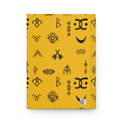 Vibrant Pattern Hardcover Journal, Ethnic Design Notebook for Writers, Artistic Gift for Students, Unique Journal for Creativity