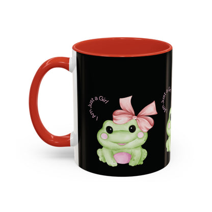 Cute Frog Accent Coffee Mug - Perfect for Girls, Gift for Coffee Lovers, Funny Frog Mug, Animal Lover Gift, Office Mug