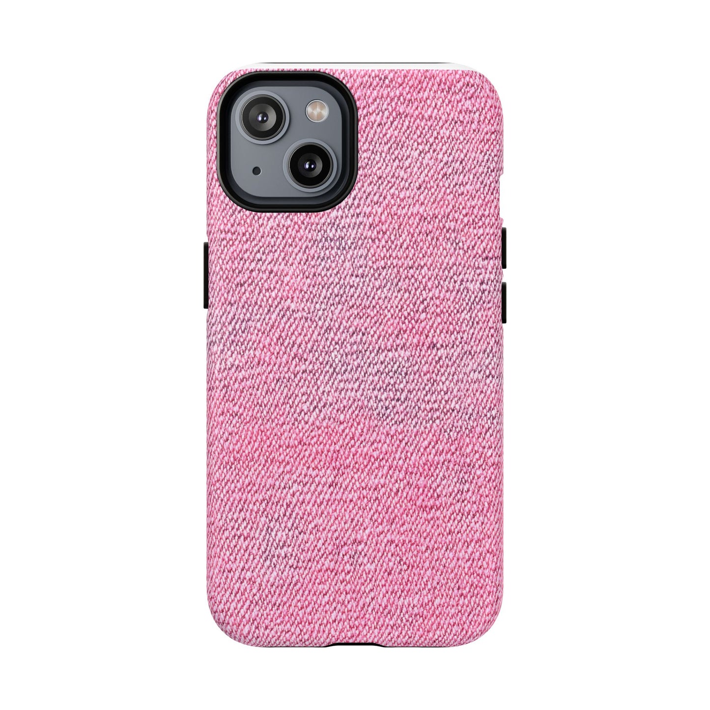 Pink Textured Tough Magnetic Phone Case — Durable Magnetic Snap-On iPhone Cover