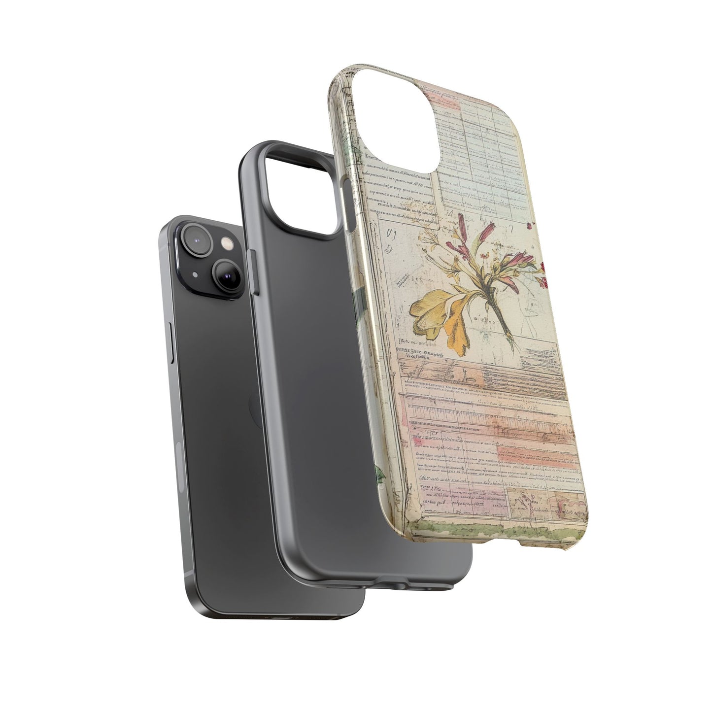 Vintage Botanical Tough Case — Floral Collage Phone Cover