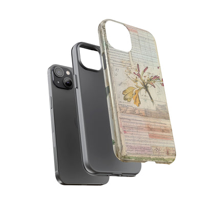 Vintage Botanical Tough Case — Floral Collage Phone Cover