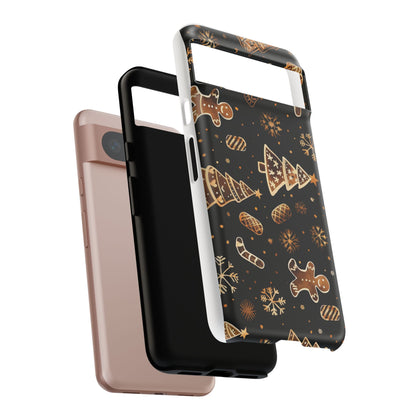 Christmas Cookie Phone Case,Black And Gold ,Case Holidays Case