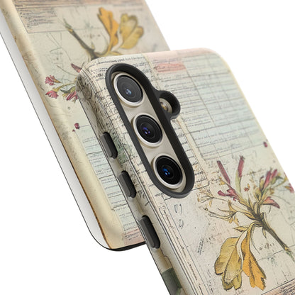 Vintage Botanical Tough Case — Floral Collage Phone Cover