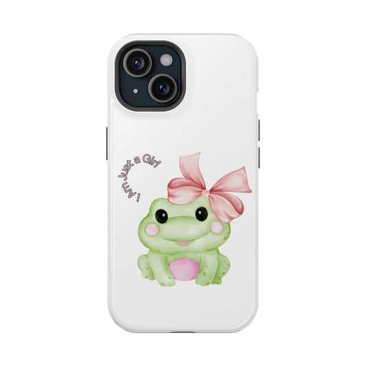 Cute Frog Phone Case, Impact-Resistant Phone Cover, Gift for Her, Fun Girl Accessories, Colorful Tech Protection