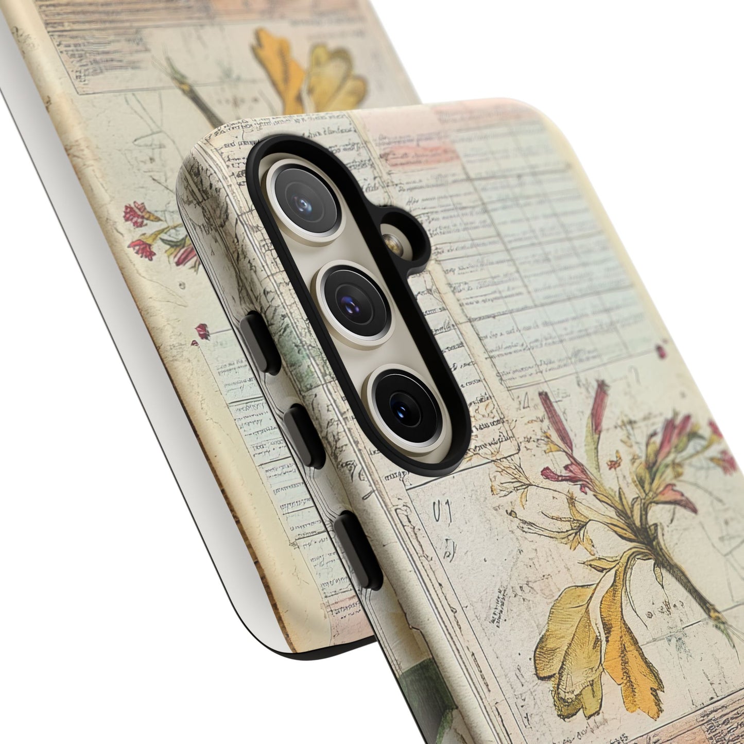 Vintage Botanical Tough Case — Floral Collage Phone Cover
